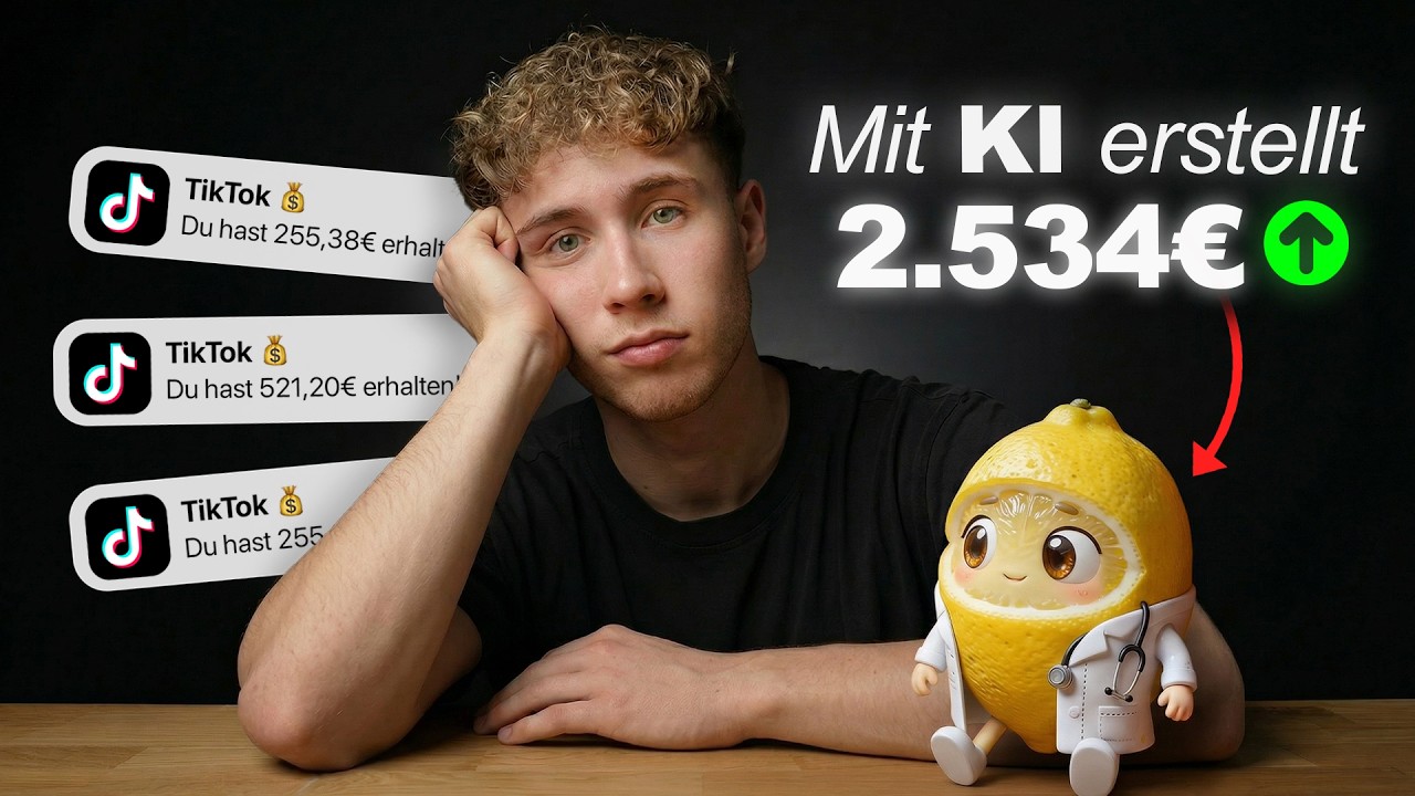 Ich habe ___€ in 7 Tagen mit AI TikTok Videos verdient! | Selbstexperiment