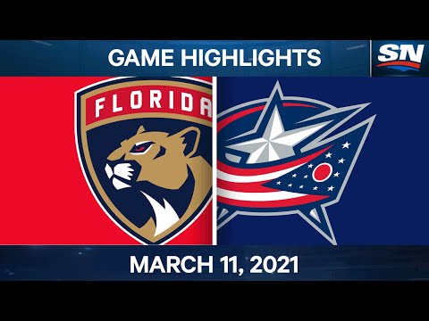NHL Game Highlights | Panthers vs. Blue Jackets - Mar. 11, 2021