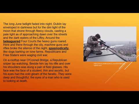 The Sniper by Liam O'Flaherty Read Aloud