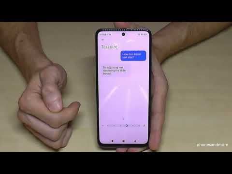 Xiaomi Poco F4: How to change the Text size (Font size)? Tutorial