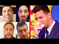 FOOTBALL PLAYERS REACT TO MESSI LEAVING BARCELONA FAREWELL