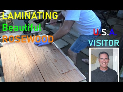 More beautiful Rosewood laminating 🌳😁 Ep.146 Building my steel sailing yacht