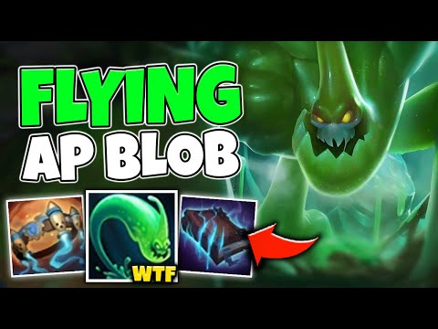 WTF?! FULL AP ZAC IS A BLOB OF DEATH! FLY IN WITH E AND ONE SHOT - League of Legends