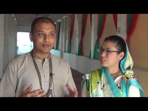 Rupesvar Gaur P from Kathmandu sharing his experience at Mayapur Institute