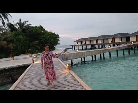 Maldives Walk around the beach and resort