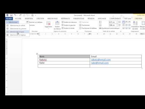 comment colorer tableau word