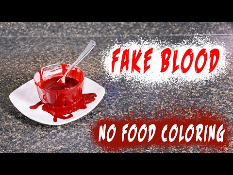 Fake Blood WITHOUT Food Coloring