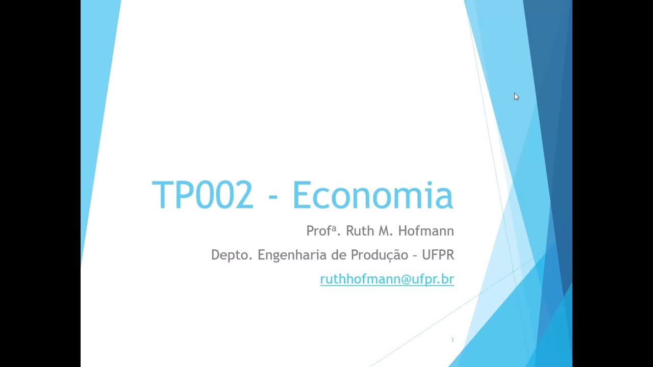 01 - Noções Gerais de Economia (definições iniciais)