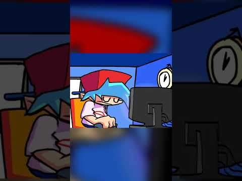 FNF: Boyfriend Got into Baldi's Basics Game [Animation] (Baldi's FUNKIN' Class 2.0) #shorts