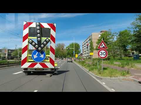 HTM lijn 24: Station Den Haag Mariahoeve - Den Haag Kijkduin | omleiding | HTM 1031 | 2022
