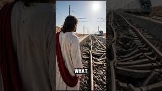 What Did Jesus Do When He Saw a Bent Railway Track? 😳🚆🙏 #faith #jesus #shorts