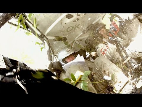 FIA ERC auto24 Rally Estonia 2014 - KANGUR Crash with Flowers