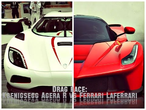 Super drag race:Koenigsegg Agera R vs Ferrari Laferrari