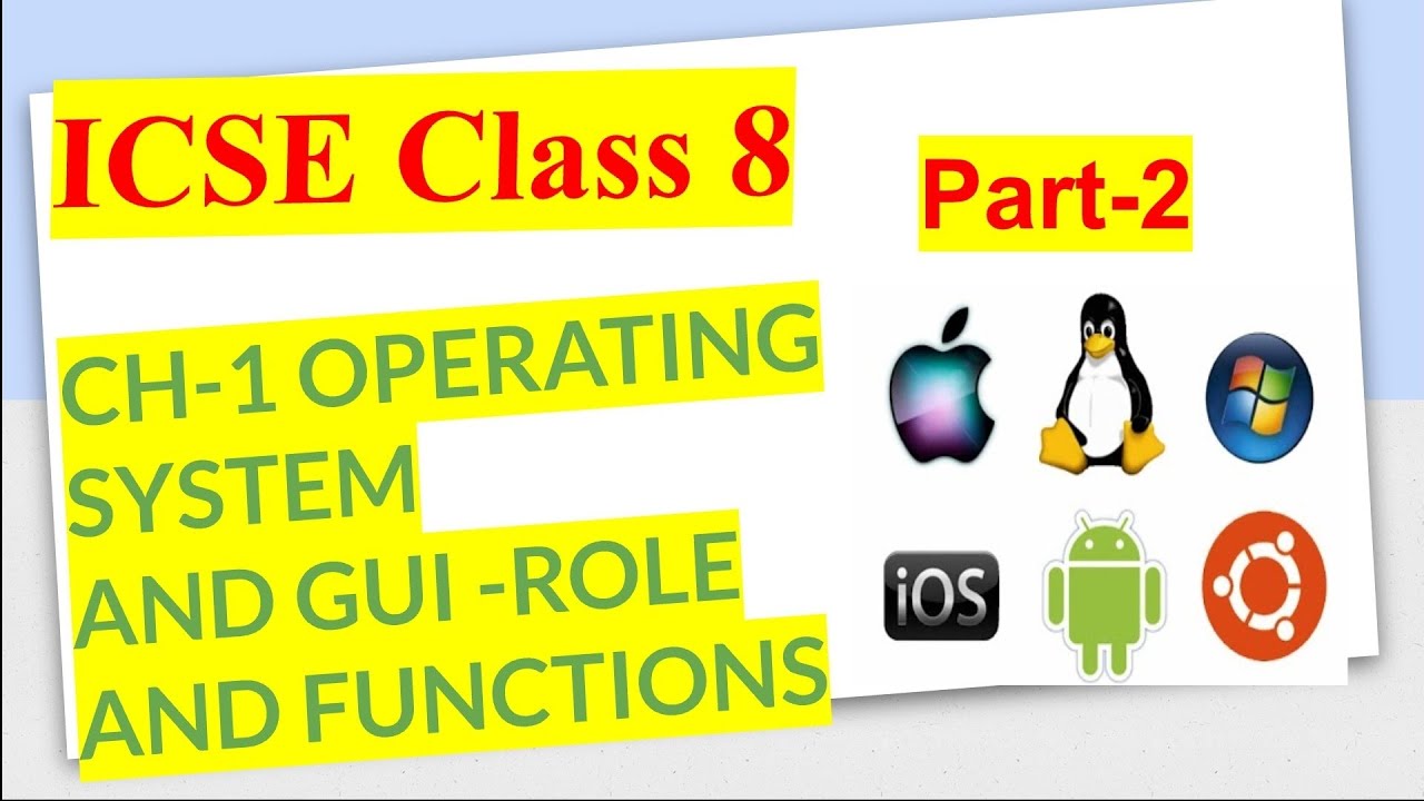 CLASS 8 CH-1 OPERATING SYSTEM AND GUI Part-2