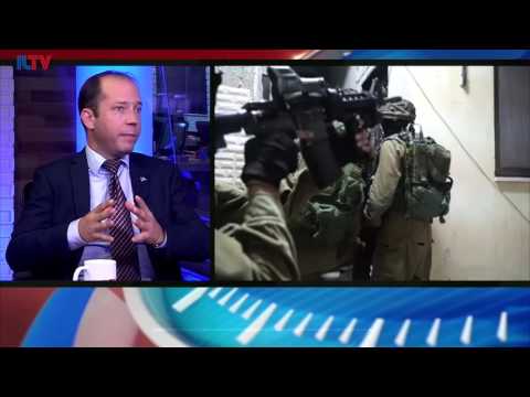 Dr. Nir Boms, Research fellow at the Moshe Dayan Center at Tel Aviv University speaking at ILTV studio to discuss the new security measures installed at the Temple Mount.