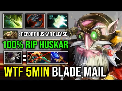How to Solo Mid Sniper Against Huskar with 5Min Blade Mail Knockback Deleted Hard Counter Dota 2