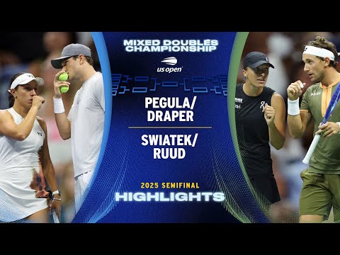 Pegula/Draper vs. Swiatek/Ruud Highlights | 2025 US Open Semifinal