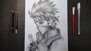 Download lagu Cara menggambar Kakashi langkah demi langkah || cara menggambar Kakashi dengan mudah || tutorial ... mp3
