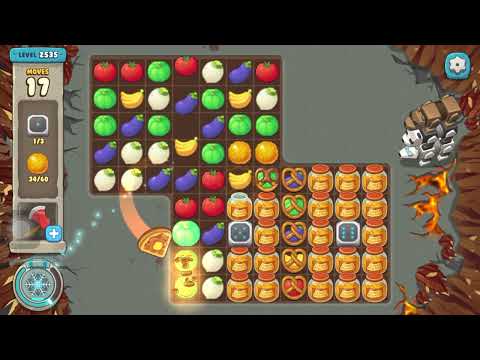 We Bare Bears Match3 Repairs Level 2535, 17 Moves (Use Boosters)
