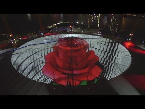 Wear The Rose - The O2 supports England Rugby with light display