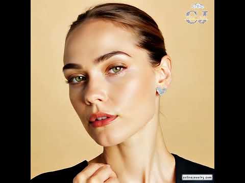 Sterling Silver Moissanite Love Earrings product video