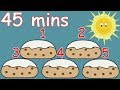 5 Currant Buns! And lots more Nursery Rhymes! 45 minutes!