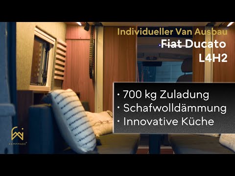 Fiat Ducato L4H2 Van Ausbau: Luxus-Küche und 700 kg Zuladung