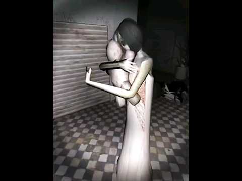 SLENDRINA HUGS TEDDY BEAR!🧸 🤗 ❤️ #granny #dvloper #funny #slendrina