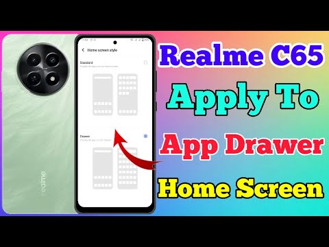 Realme C65 5g App Drawer Setting Kaise On Kare // How To App Drawer Setting On Realme C65 5g
