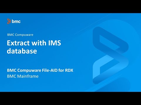 BMC Compuware File-AID for RDX - Extract with IMS database