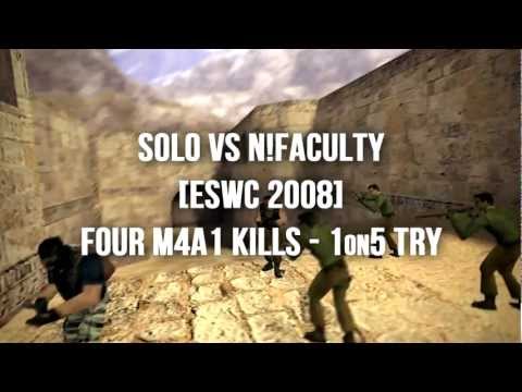 DomenikTV - solo vs n!faculty - 1 VS 5 [ESWC 2008]