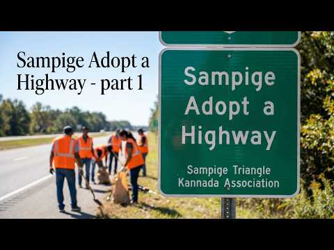 Sampige Adopt a highway cleanup Drive - Part 1