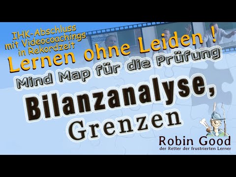 Bilanzanalyse, Grenzen, Mind Map für die Prüfung