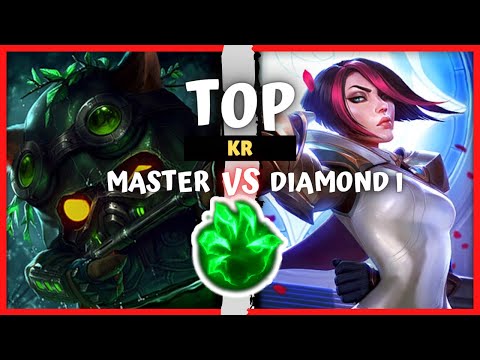 Korean Master Teemo Top vs Fiora Main - KR Rank S10