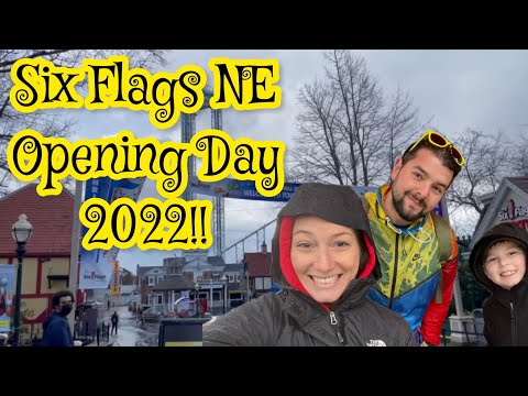 Opening day 2022 Six Flags New England Theme Park in Agawam, Massachusetts