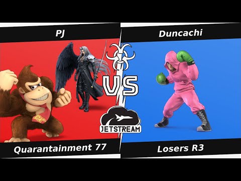 Quarantainment 77 Losers R3 - PJ (Donkey Kong, Sephiroth) Vs Duncachi (Little Mac) - SSBU