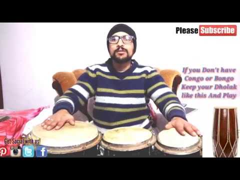 How To Play Bongo, Congo & Djembe |Important For Dholak Player|Beginner conga Lesson