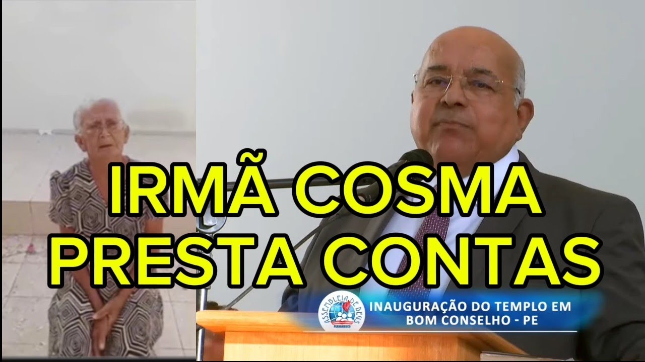 IRMÃ COSMA PRESTA CONTAS; - IEADPE INAUGURA MAIS UM TEMPLO, E VEJA O QUE ELE DIZ!