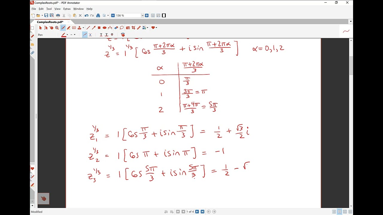 Roots of Complex Numbers