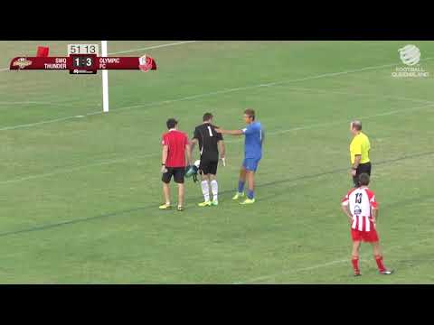 NPL QLD 2014 Round 2 - SWQ Thunder vs Olympic FC Highlights