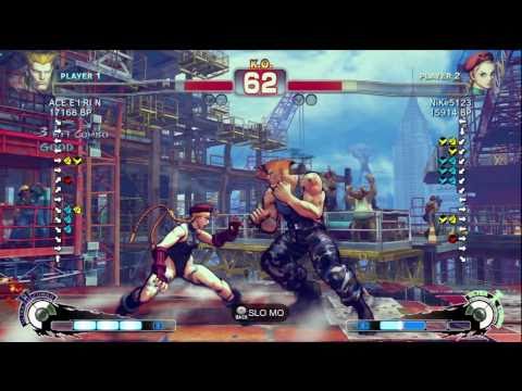 ACE・EIRIN [Guile] vs NiKe5123 [Cammy] SSF4 Japanese Online Ranked Matches - TRUE-HD