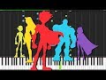 Teen Titans Intro Theme Piano Tutorial Synthesia Fontenele NXT