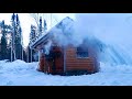 -34F At My Remote Off Grid Log Cabin In The Wilderness