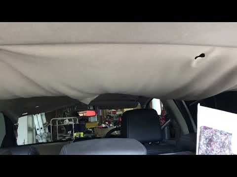 How to remove headliner in a Renault Megane