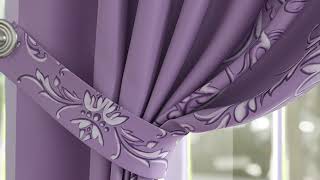 Комплект штор «Ленрисит (фиолетовый)» — видео о товаре