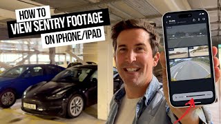 HOW TO Watch Tesla SENTRY footage on iPhone (Perception)