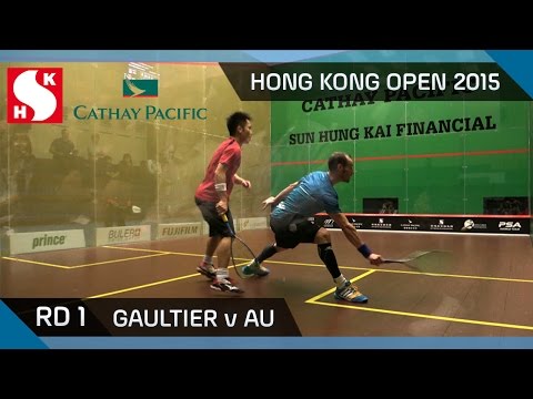 Squash: Hong Kong Open 2015 - Men's Rd 1 Highlights: Gaultier v Au