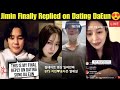 BTS Jimin Finally Replied On Dating Song Da Eun Jimin Confirm Finally Together With Song Da Eun