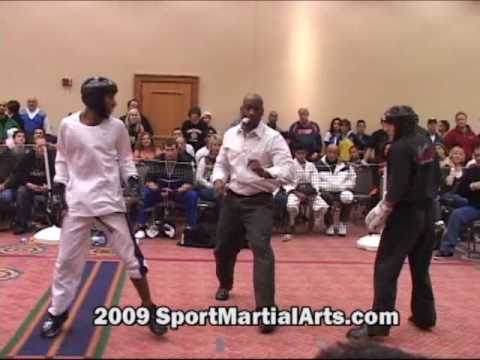 Kyle Richards v Richard Steckham - Men's featherweight pt sparring elim - 2009 NBL Supergrands