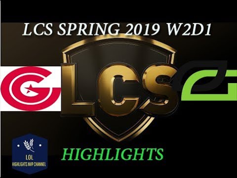 (LCS 2019)CG vs OPT Highlights   LCS Spring 2019 Week 2 Day 1   Clutch Gaming vs Optic Gaming